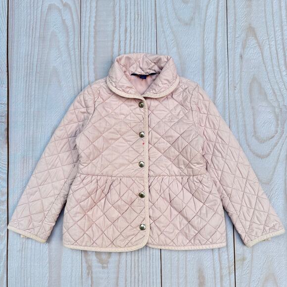Ralph Lauren Other - Ralph Lauren Quilted Kids Girls Size 6 Corduroy Trim Jacket Light Pink